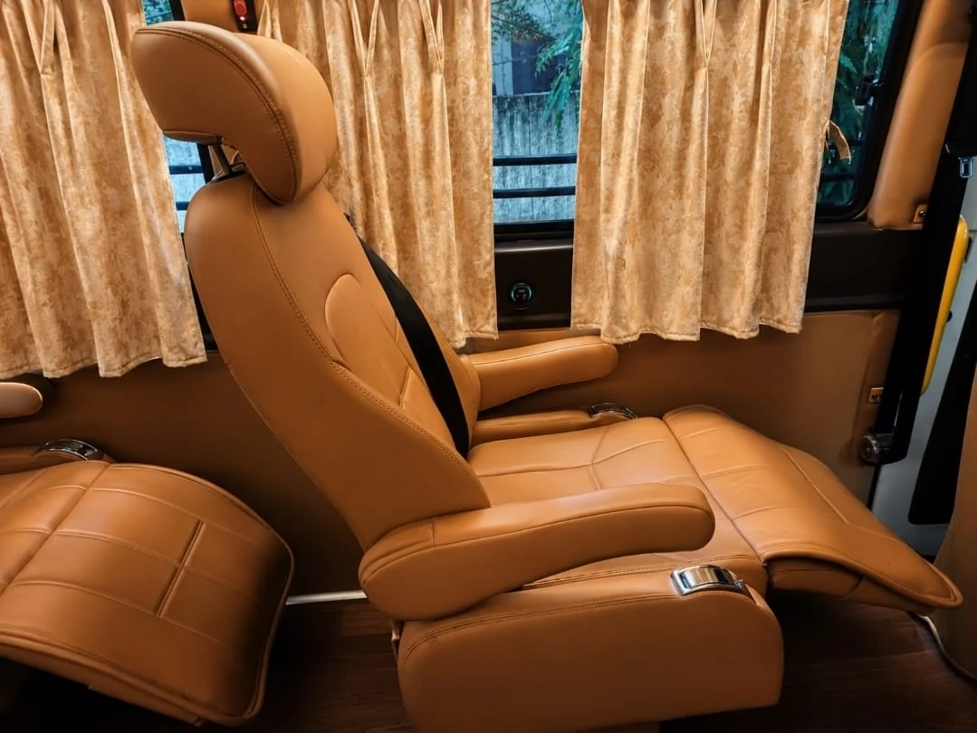 Premium recliners inside Roving Suites